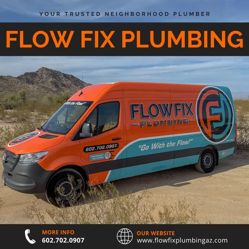 Flow Fix Plumbing service vehicle - Your trusted neighborhood plumber